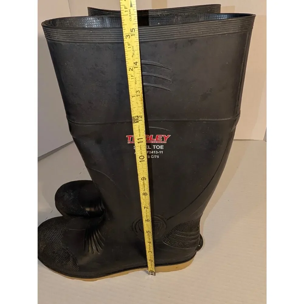 Tingley Steel Toe Rubber Boots ASTM F2413-11 m 2/75 C/75 Mens 10